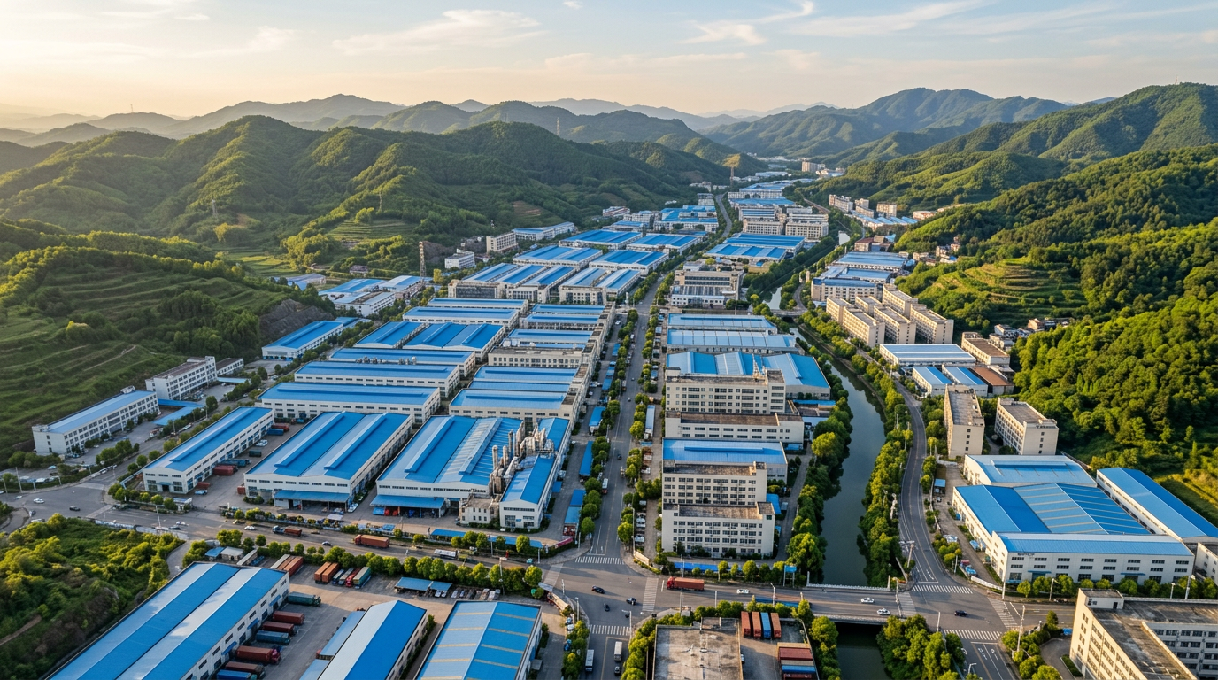 义乌大陈镇衬衫产业集群场景示意图